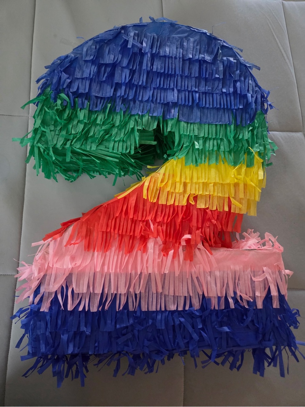 New #2 Fringe Piñata – Multicolor Party Decoration